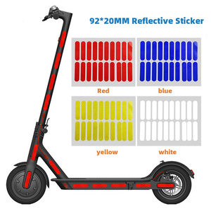 AFTFA - Adhesivo Reflectante de PVC de Alta Visibilidad para <span class=keywords><strong>Patinete</strong></span> Eléctrico <span class=keywords><strong>Xiaomi</strong></span> M365 Pro, 9.2x20cm - Product Image 1