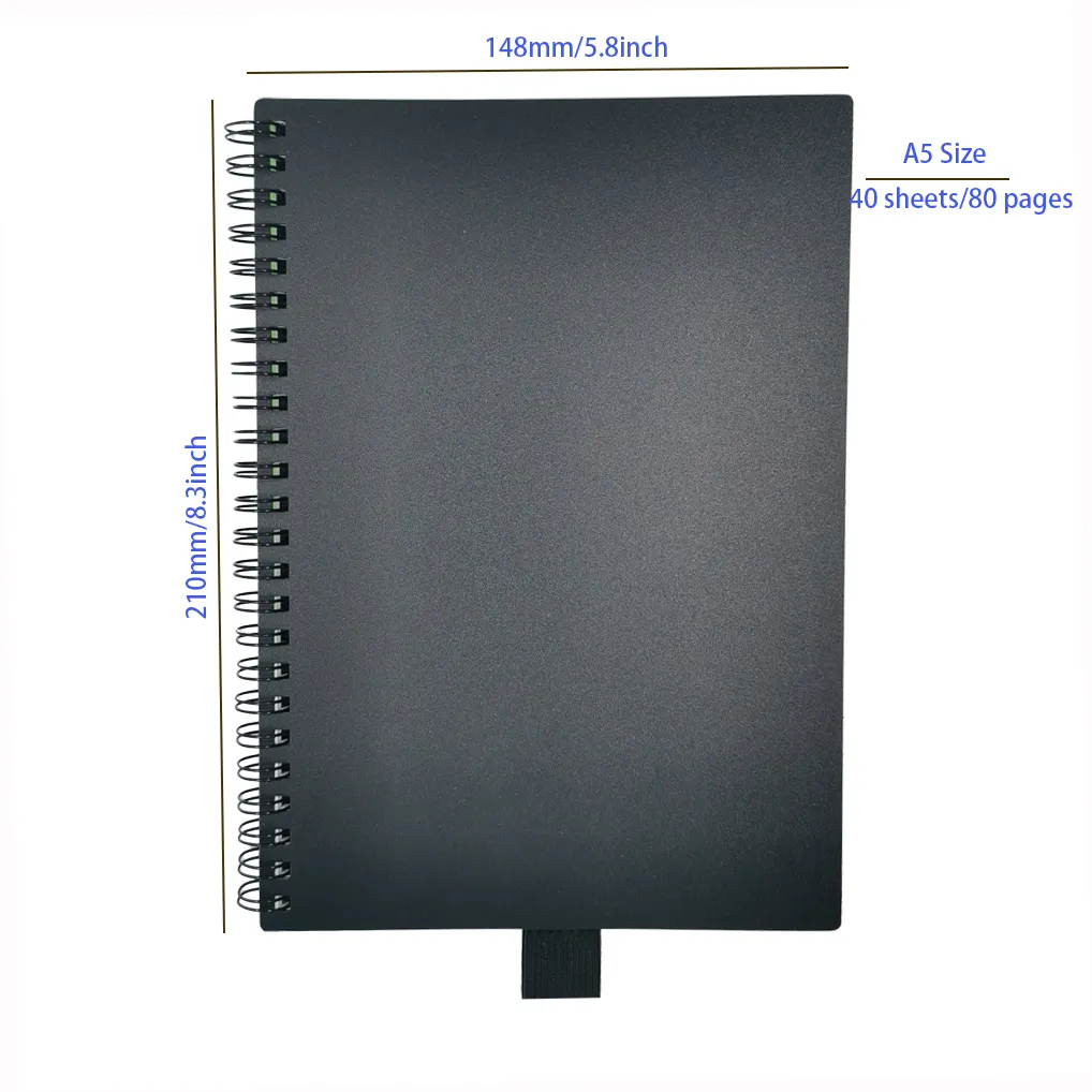 Rocketbook Ever-Cuaderno de papel de piedra A5 para niños, libreta reutilizable borrable en seco e impermeable