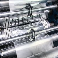 Machine de production de feuilles de papier d'aluminium à motifs de logo personnalisés, machine à feuilles de papier d'aluminium en V, longue garantie