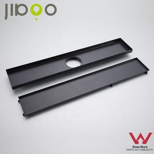 Grande grille de <span class=keywords><strong>douche</strong></span> linéaire moderne en acier inoxydable avec insert de carrelage Watermark pour baignoire et salle de bain en sous-sol - Product Image 3