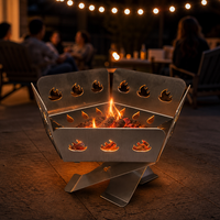 Barbecue de jardin en acier inoxydable pour le camping en plein air et la cuisson en extérieur
