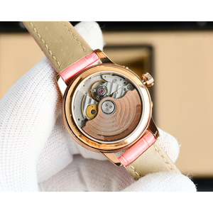 Reloj de Pulsera de Lujo para Mujer en Oferta, Esfera de 35 mm, Ancho de 22 mm, Acero Inoxidable, Multifunción, Correa de Cuero con Logotipo Personalizado, Hecho en Shanghái - Product Image 6