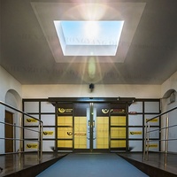 Plafond de bureau moderne et intelligent, ciel bleu artificiel, lucarne led, panneau de chambre à coucher
