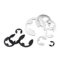 65 Steel M0.8-M30 DIN6799 C-Clip Ring 304 SUS Corrosion & Durable GB896 External Circlip E-Clip Snap Retaining Ring