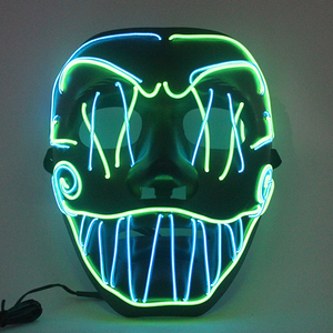 Nueva Máscara <span class=keywords><strong>LED</strong></span> Activada por Sonido, Máscara <span class=keywords><strong>LED</strong></span> de Halloween para Fiestas, Más Vendida - Product Image 5
