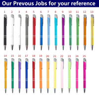 Nouvelle Promotion Stylos Bille Métalliques Abordables avec Impression Laser Personnalisée Logo de Marque Gravé Stylo Bille Cadeau en Aluminium