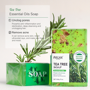 Ailke Hidratante casero 200G <span class=keywords><strong>Jabones</strong></span> para el cuidado de la piel Cuerpo Orgánico Barra de tratamiento para el acné Jabón natural hecho a mano - Product Image 4