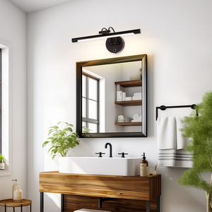 Luxury Golden LED <b>Wall</b> Lamp for Living Room & Bathroom 220V IP44 Rated Dimmable Mirror Lamp <b>with</b> Modern Design - Product Image 1