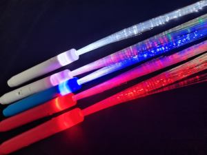 Bastoncini luminosi lampeggianti-bacchette magiche in fibra ottica decorazioni natalizie in plastica festa perfetta favorisce forniture per feste promozionali - Product Image 2