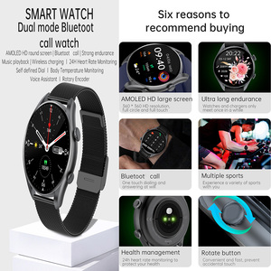 <span class=keywords><strong>Reloj</strong></span> Inteligente T66 de Lujo con Llamadas Bluetooth, Funciones de Salud, Pantalla OLED AMOLED Giratoria Automática, <span class=keywords><strong>Reloj</strong></span> Deportivo Inteligente - Product Image 2