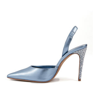 Sandales d'été classiques pour femmes, à bride arrière, bout pointu, talon haut - Product Image 4