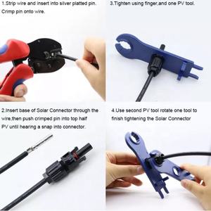 Kits d'outils de sertissage solaire PNTECH avec contact en cuivre et dénudeur de fils C4K-D pour système de câbles solaires multi-usages - Product Image 3