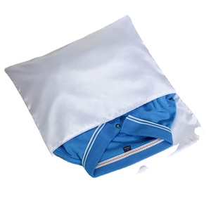 Personalized Luxury <b>Underwear</b> Scarf Clothing Packing Pouch with Custom logo Luxury White Satin Gift Envelope Bag - Product Image 3