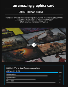 Nuovo OpenClaw AI MINI <span class=keywords><strong>PC</strong></span> HO5 con Processore AMD Ryzen Ai 9 HX 370, <span class=keywords><strong>Portatile</strong></span>, 32GB DDR5X, SSD da 1TB, Memoria Video GDDR4, Mini <span class=keywords><strong>PC</strong></span> da <span class=keywords><strong>Gaming</strong></span> con AI - Product Image 6