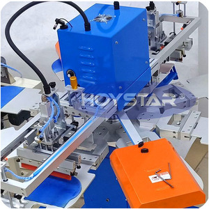 Machine d'impression de bonnet de bain en silicone 2 couleurs à vendre Imprimante rapide d'écran d'étiquettes pour étiquettes de cou de t-shirt - Product Image 4