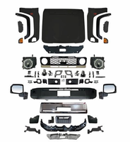 Kit de carrosserie de conversion Facelift compatible avec Toyota Land Cruiser LC70 LC71 LC76 LC79 2003-2023, mise à niveau vers le modèle 2024 2025, pare-chocs et capot