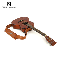 Sangle de guitare électrique Real Mission haut de gamme en cuir et PU Usine de vente en gros Ceinture de basse pour instruments de musique et accessoires