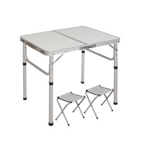 Leichter Aluminium-Klapptisch für Outdoor-Aktivitäten, Einfach zu Transportieren, Picknick-Tisch, Aufrollbarer BBQ-Tisch, Tragbare Campingtische