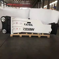 Marteau électrique durable à fort impact pour la démolition d'excavatrices de taille moyenne, équipement polyvalent pour briser le béton et la roche FJC165L