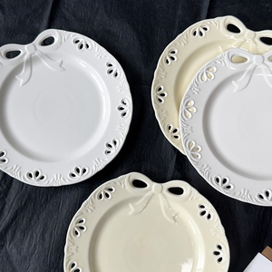 <span class=keywords><strong>Assiette</strong></span> à dîner rétro <span class=keywords><strong>creuse</strong></span> en céramique gaufrée française créative Steak pâtes Dessert dîner plateau de service mariage Restaurant vaisselle - Product Image 3