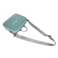 Trousse à crayons bandoulière portable en polyester RPET imperméable avec motif lettres imprimé sur mesure 2026 pour femme