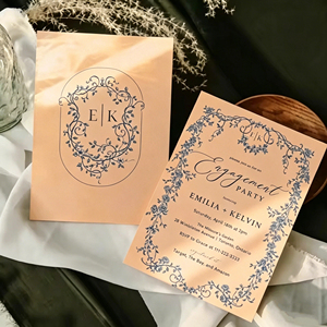 Invitaciones de Boda de Alta Gama Personalizadas, Tarjeta de Felicitación con Impresión Digital en Papel Kraft y Cartulina para Organizadores de Eventos de Boda - Product Image 3