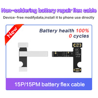 Reparación de batería sin soldadura i2C, Cable flexible, dispositivo sin datos modificados para iPhone 11-15, celda de batería, herramientas de programación no requeridas
