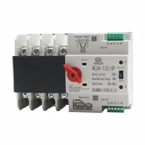 New 220V 400V AC 63A 2P 3P 4P Single Phase ATS Dual Power Automatic Transfer Switch For Generator