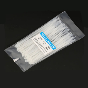 เวียดนาม มีสินค้าในสต็อก HOOYU PA6 สายรัดเคเบิลไนลอนแบบล็อคอัตโนมัติ สีดำ/ขาว สายรัดพลาสติกแบบซิป - Product Image 2