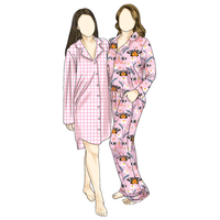 Pyjamas en bambou de haute qualité, style tendance, personnalisés pour femmes, vêtements de nuit pour femmes, pantalon décontracté, vêtements de détente de luxe