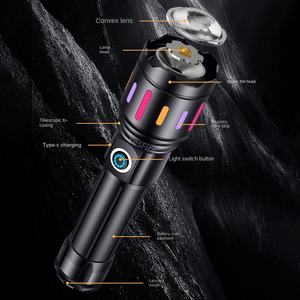 टाइप-सी चार्जिंग खजाना मजबूत प्रकाश ज़ूम डाइविंग फ्लैशलाइट 1000 लुमेन लिथियम बैटरी लंबी धीरज फ्लोरोसेंट पट्टी - Product Image 2