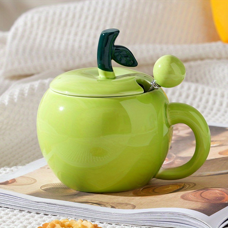 Custom Ceramic Green Apple Figural Mug - Wholesale Available