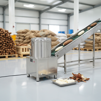 Efficiënte schilmachine voor cassave, aardappel en zoete aardappel, industriële aardappelverwerkingsmachine voor tropische gewasfabrieken