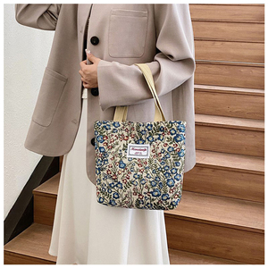 2025 New Arrival <b>Large</b>-Capacity Floral Print Shoulder <b>Bag</b> Ins-Style <b>Canvas</b> <b>Bag</b> for Women - Product Image 4