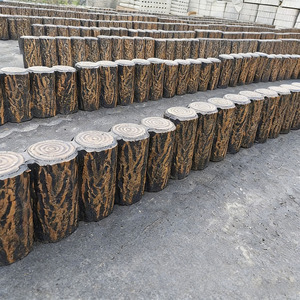 Proyecto de Decoración DIY para Jardín y Bonsái: Adorno de Paisaje con Valla de Protección de Río en Forma de Tronco de Madera <span class=keywords><strong>Artificial</strong></span> de <span class=keywords><strong>Piedra</strong></span> Fundida - Product Image 3