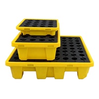Palette de confinement d'huile pour comptoir, grille modulaire en plastique emboîtable