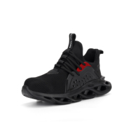 Calzado de Seguridad para Trabajadores de la Moda, Zapatillas Deportivas Transpirables para Hombre, Zapatos de Seguridad con Superficie de Malla Ligera para Hombre