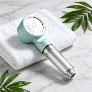 <span class=keywords><strong>Bandeau</strong></span> <span class=keywords><strong>de</strong></span> douche filtrant avec élément filtrant visible, idéal pour les soins <span class=keywords><strong>de</strong></span> la peau et des bains sains dans les appartements et maisons modernes - Product Image 3