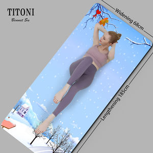 <span class=keywords><strong>TITONI</strong></span> Home Gym Fitness Equipment Non toxique antidérapant absorbant les chocs coussin élastique écologique Premium 5mm d'épaisseur tapis de Yoga - Product Image 2