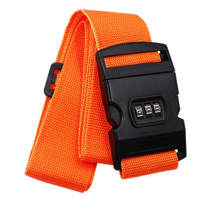 <span class=keywords><strong>Sangle</strong></span> de bagage personnalisée en polyester 5*180 CM avec serrure à <span class=keywords><strong>code</strong></span> pour <span class=keywords><strong>valise</strong></span>, <span class=keywords><strong>sangle</strong></span> de bagage réglable fixe avec serrure à <span class=keywords><strong>code</strong></span> - Product Image 1