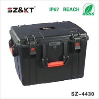 Boîte à outils en plastique rigide étanche IP67, boîte de rangement pour instruments portatifs, protection de sécurité des équipements, étuis à outils avec mousse