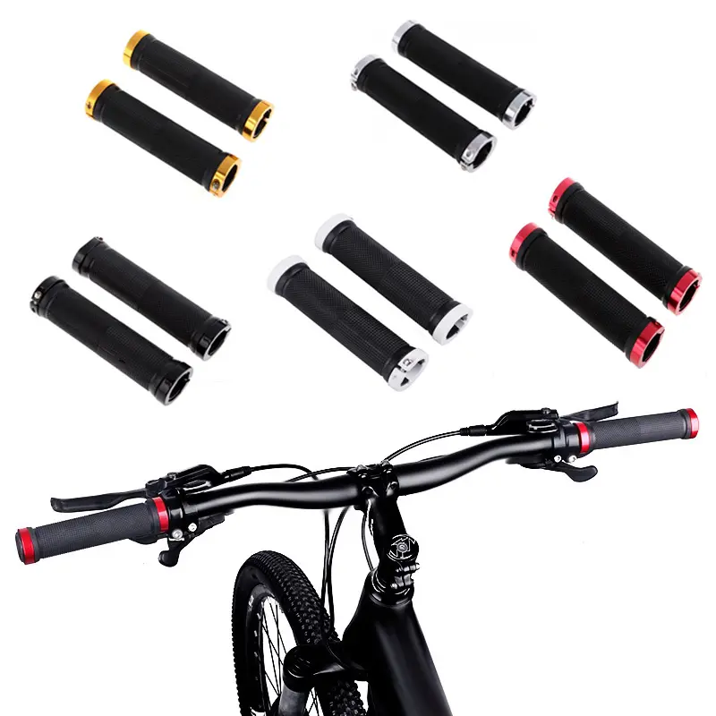 OEM/ODM 6 cores de borracha antiderrapante MTB Bicicleta punho duplo do punho do guiador conjunto de bicicleta de estrada peça de ciclismo