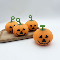 Jouet Squishy Citrouille d'Halloween en Gros, Remplissage Farine, Rebond Lent, Anti-Stress, Amusant, Fidget, Cadeaux de Fête