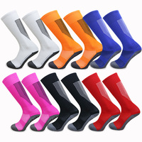 Chaussettes de sport à compression personnalisées SHANXIN avec logo, en spandex/nylon/coton, tricotées, antidérapantes, respirantes, à séchage rapide, pour le football