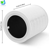 Penggantian Filter Pembersih Udara HEPA Sejati dengan Karbon Aktif, Penghilang Formaldehida dan Bau Hewan Peliharaan 3 in 1 untuk Levoit Mini-RF