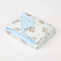 Couverture réconfortante pour bébé en coton minky et fibres naturelles, écologique, durable, vente en gros
