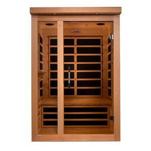 Sauna infrarouge en bois massif ODM et OEM, Mini salle de sauna sec pour 2 personnes - Product Image 1