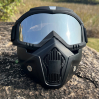 Lunettes de Motocross Anti-Poussière Réglables, Masque Protecteur Intégral Respirant pour Moto Tout-Terrain