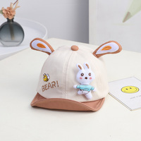 Gorra de Béisbol para Bebés y Niños Pequeños, de Poliéster/Algodón, Lujosa, Moderna, Deportiva, con Estampado Animal, Delgada, Suave, Protección Solar para Primavera y Otoño