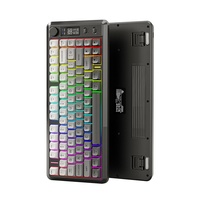 Clavier sans fil optique FreeWolf M75, double mode, non mécanique, avec touches PBT, rechargeable, portable, USB-C, pour le jeu, utilisation mini